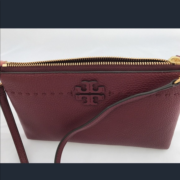 NWT Tory Burch McGraw Small Crossbody Burgundy - Picture 5 of 8